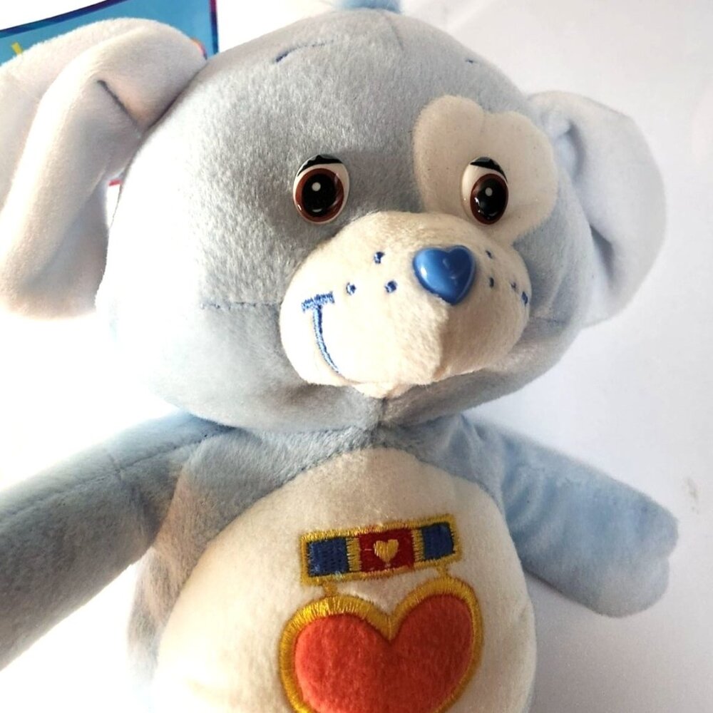Care Bears cousins loyal heart dog Plush Toy Blue With Heart Tummy Graphic NANCO